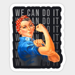 We Can Do It 2021 International Womens Day Strong Women Sticker